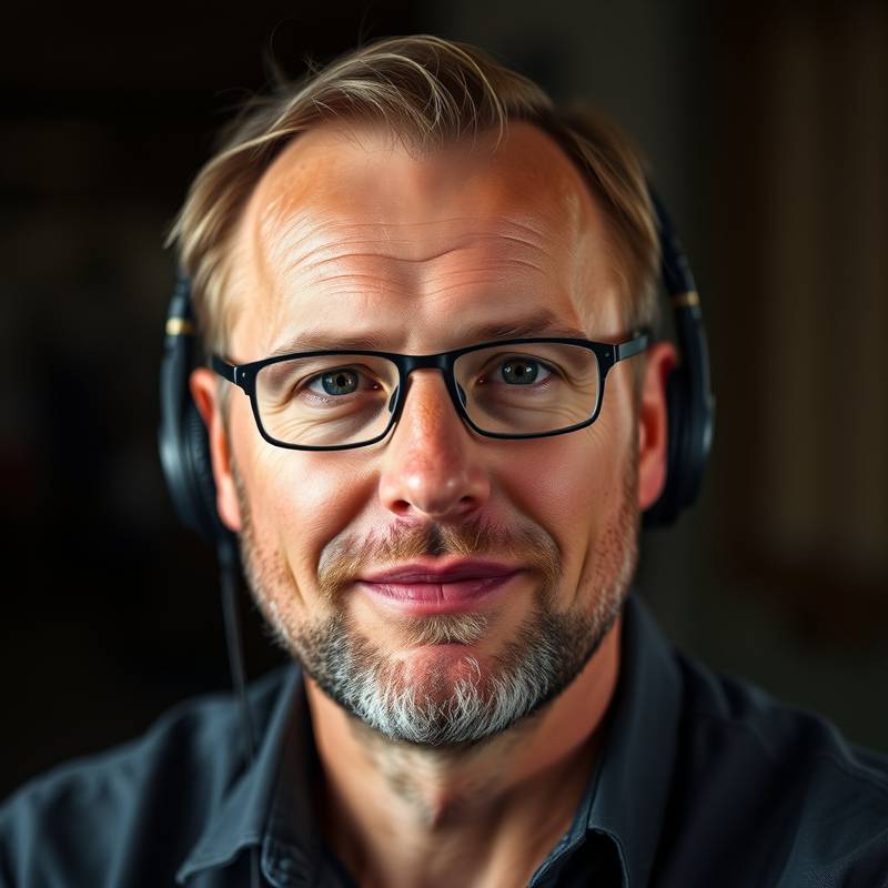 Portrett av Bjørn Larsen, podkastinstruktør